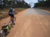 Short stretches of sealed road were a welcome break from the unrelenting corrugations on the Main North Road. These 5k sections have evidently been installed to allow vehicles to overtake road trains.