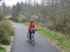 Gaye on bikepath near Besancon, France