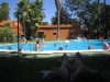 The pool at our camp near Seville. A real lifesaver