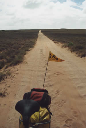 A sandy day heading out the back way from Cape Range NP