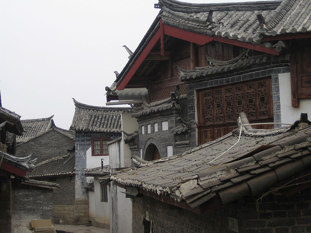 Classic Chinese houses in Lijiang, Southern China