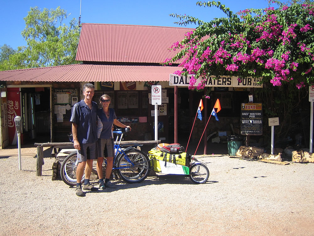 Ed and Gaye at Daly Waters Pub. Northern Territory. Australia