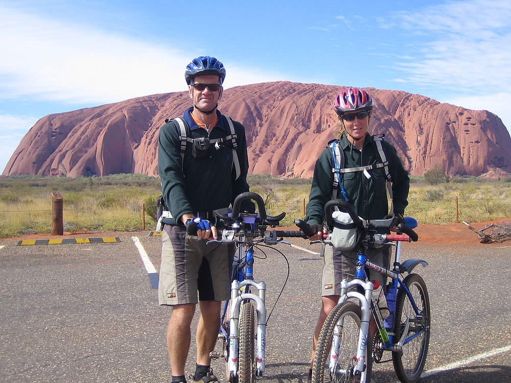 Ed and Gaye at Uluru
